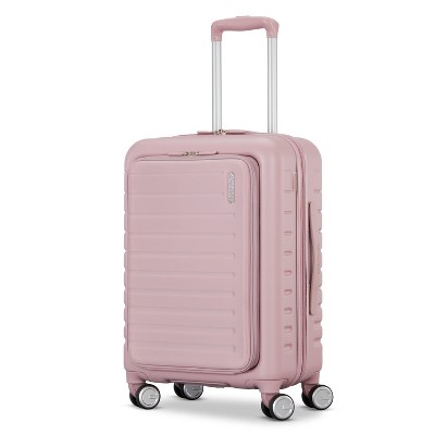 American Tourister Open Front Hardside Carry On Spinner Suitcase - Cosmetic Pink‼️light dirt gently used‼️