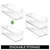 mDesign Plastic Office Supply Organizer, Storage Holder Bin, 4 Pack - Clear - 4 of 4