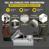 VEVOR Manual Sausage Stuffer, 3 L / 7 LBS Horizontal Sausage Machine, Dual-Speed Meat Stuffer, Made of Food-Grade 304 Stainless Steel, Silver - 3 of 4