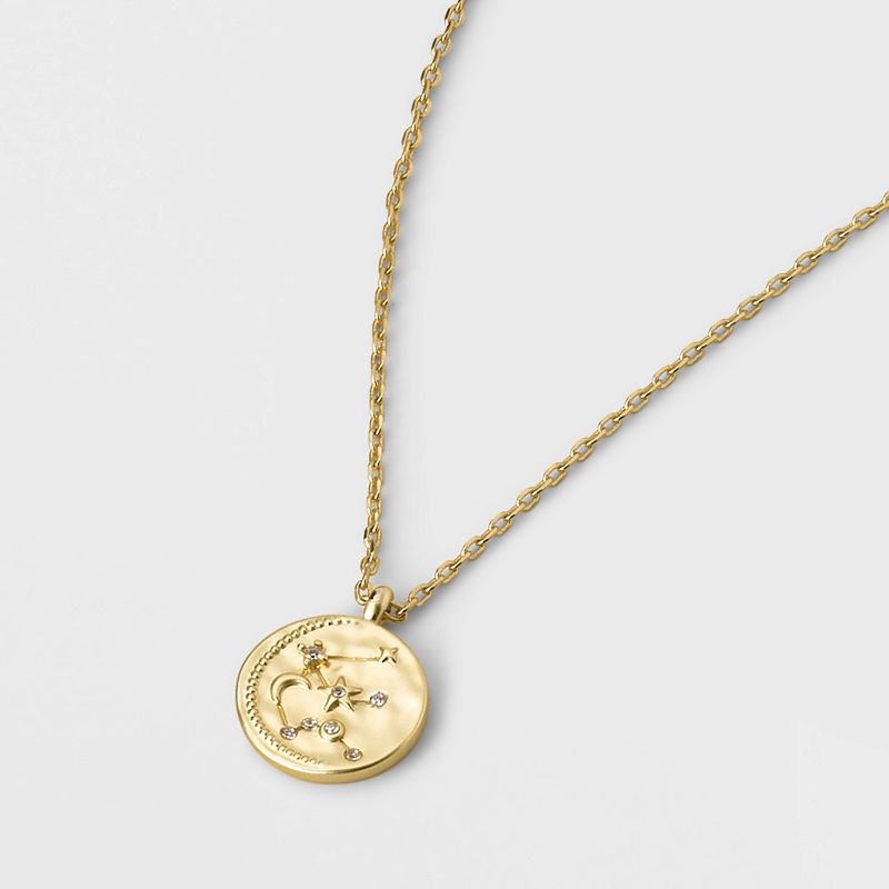 Beloved + Inspired 14K Gold Dipped Disc with Stones Pendant Necklace - Gold, 5 of 8