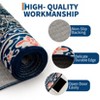 Metro Collection Area Rug - Non Slip, Stain Resistant, Washable Floral Design, Ideal for High Traffic Areas In Living Room, Bedroom - 4 of 4