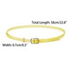 INSPIRE CHIC Women's Heels Shoe Straps Replacement with Buckle Detachable PVC Ankle Crossover Shoe Laces 2 Pairs - 3 of 4