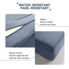 Buenhomino 24"x22" Outdoor Deep Seat Cushion Set, 6-inch Thicked Waterproof Patio Furniture Cushions with Removable Cover,8 Colors - 4 of 4
