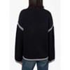 Coolmee Womens Sweaters Fashion Crewneck Loose Fit Long Sleeve Contrast Cable Knit Pullover Sweater Jumper Tops - 3 of 4
