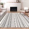 MaseiKar Washable Area Rug, Soft Faux Cashmere Carpet with Non-Slip Backing for Living Room, Bedroom, Dining Room, Modern Boho Style - 2 of 4