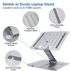 iMountek"Ergonomic Stepless Adjustable Laptop Stand Riser with Heat Dissipation for Laptops & Tablets up to 15.6"Grey - 4 of 4
