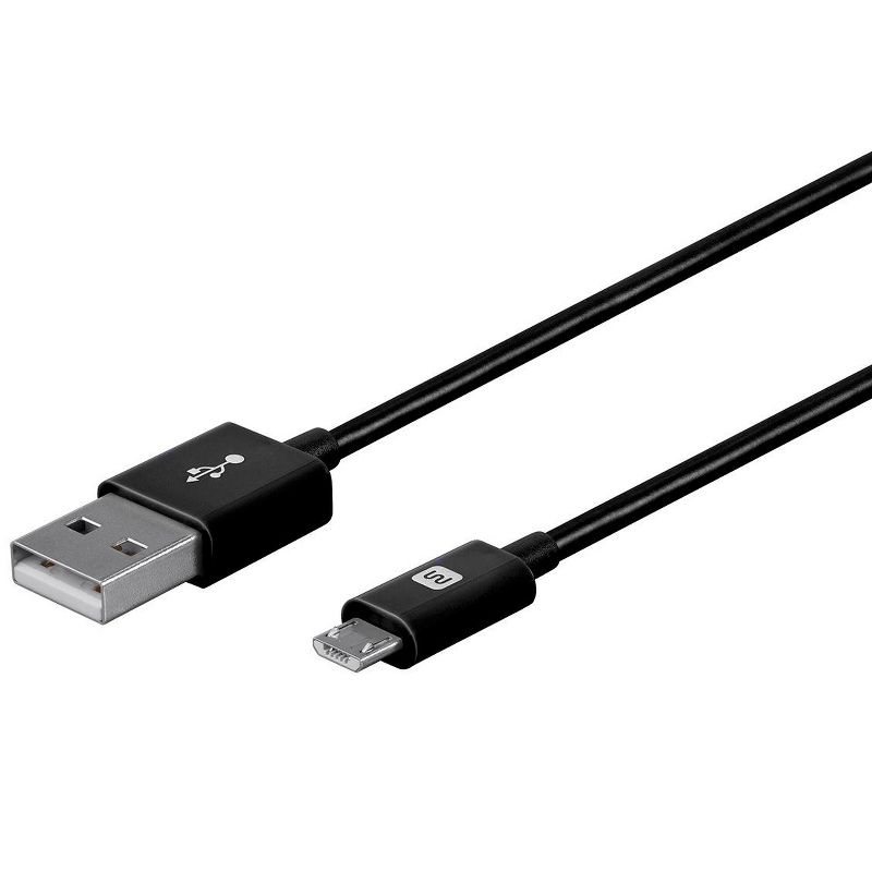 Monoprice USB-A to Micro B Cable - 6 Feet - Black, Polycarbonate Connector Heads, 2.4A, 22/30AWG - Select Series, 2 of 7