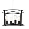 Elegant Lighting Agnys 4 lights pendant in black - 3 of 4
