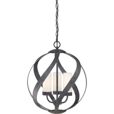 Quoizel Lighting Blacksmith 3 - Light Pendant in  Old Black