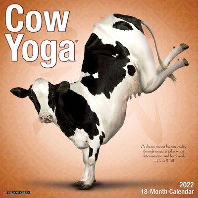 2022 Wall Calendar Cow Yoga - Willow Creek Press