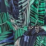 black tropical print