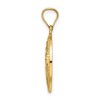 Black Bow Jewelry 14k Yellow Gold Solid San Benito 2 Sided Medal Pendant, 10mm or 18mm - 2 of 4