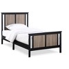 Lirago Toddler Bed Reversible Panel Twin Bed Black - 4 of 4