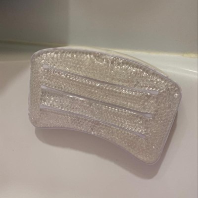 Bath Pillow With Gel Beads And Suction Cups Clear - Bath Bliss : Target