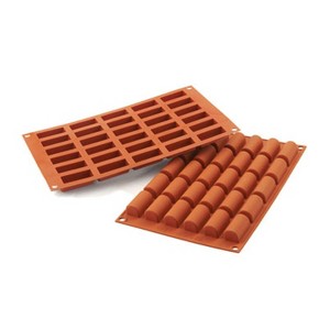 Silikomart Silicone Bake Mold Log 0.47 Oz, 11/16" x 1-3/4" x 3/4" H, 30 Cavities - 1 of 3