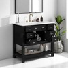 Mshliw 36 Inch Modern Bathroom Vanity with Ceramic Sink, Freestanding Cabinet with 6 Drawers and 2 Soft Close Doors - 2 of 4