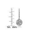 Guili Round CZ Drop Earrings in Sterling Silver with Gold, Rose & Rhodium Plating – Euro Style Sparkle for Refined Everyday Elegance - 4 of 4