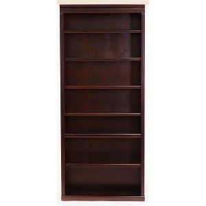 84" Huntington Club Wood Bookcase Cherry - Martin Furniture: Vertical, 7-Shelf, No Assembly - 1 of 4
