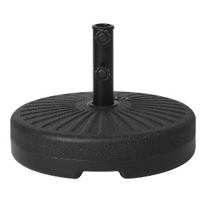 WestinTrends 20" Fillable Round Umbrella Base Stand Heavy Duty with Adjustable knob and Pole Holder - 1 of 4