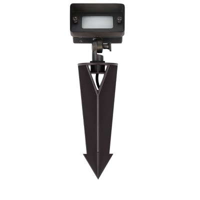 Elegant Lighting Outdoor 12V Cast Brass flood light 2 inch L x 4 inch W x 6 inch H in Dark Bronze