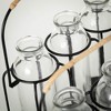 Sullivans 11.75" & 11" Modern & Metal Bottle Vase Set of 2, Glass - 2 of 3