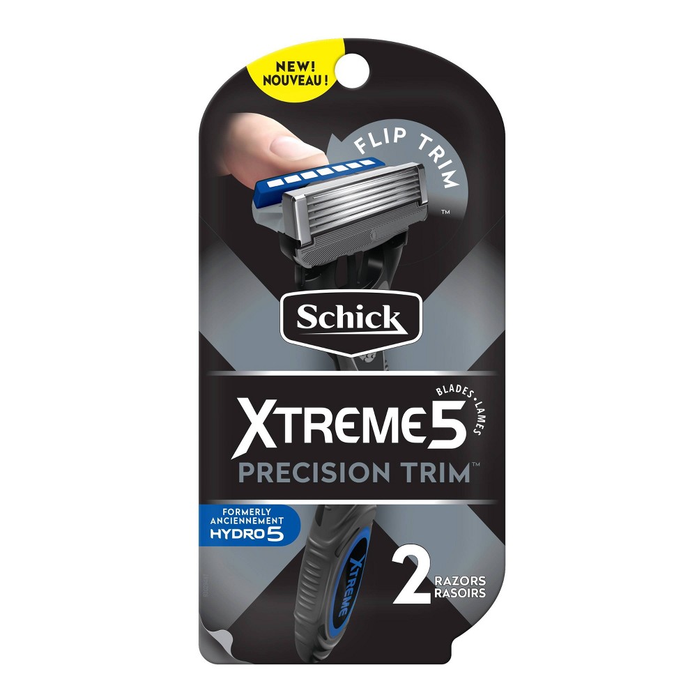 Schick Xtreme5 Precision Trim Razors, 2 count