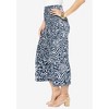 Jessica London Women's Plus Size Stretch Knit Wide Leg Crop Pant - 4 of 4