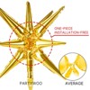 PartyWoo Foil Balloons Gold Star Starburst 42 27 22 Inch 10 pcs - 4 of 4