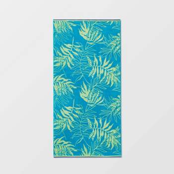 XL Jacquard Palm Leaf Beach Towel - Sun Squad™