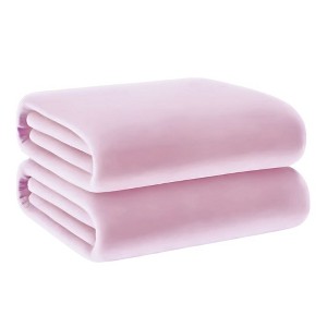 Continental Bedding 2 Pack Microplush Bed Blanket - Twin/Twin XL Size - Dorm Essentials - 50x70 Inch - 1 of 4