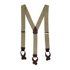 CTM Men's Elastic Button End Suspenders - 1 of 4