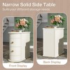 COWLOWN End Table with 2 Drawers, Fully Assembled Wood Nightstand for Small Spaces, No Assembly Required - 4 of 4