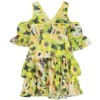 bar III Womens Cold Shoulder Ruffled Floral A-line Dress - 2 of 2