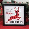 K & K INTERIORS 9.5 Inch Buffalo Plaid  Sign Plaque Holidays Word Decor - 2 of 3