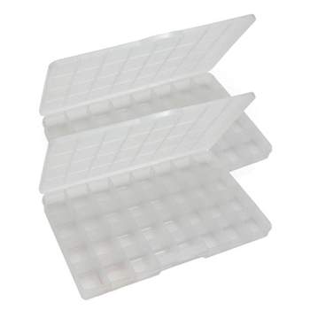 Elizabeth Ward Bead Storage Solutions Plastic Organizer Tray With Clear  Snap Shut Lid For Sorting Craft Supplies, Fasteners, Crystals (2 Pack) :  Target