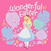 Girl's Alice in Wonderland Floral Easter T-Shirt - 2 of 3