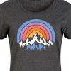 Women's - Instant Message - Sunset Mountains Graphic T-shirt Dress - 2 of 4