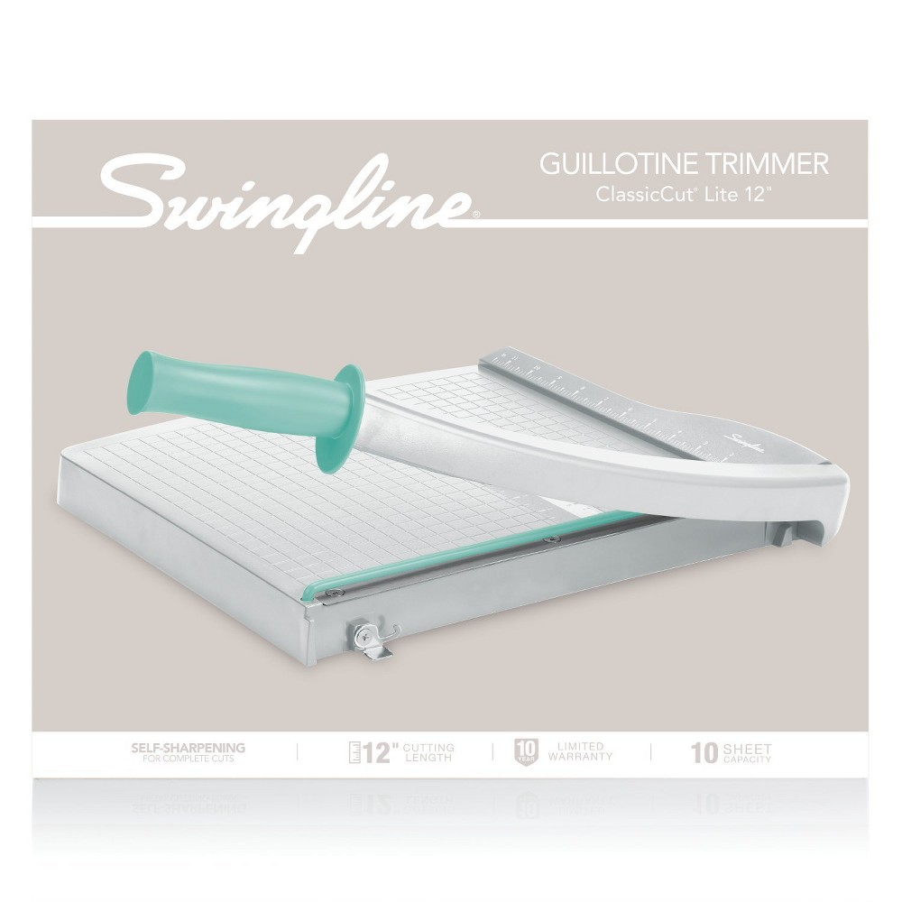 Swingline ClassicCut Lite Guillotine Trimmer, 12" Cut, Plastic (9312W)