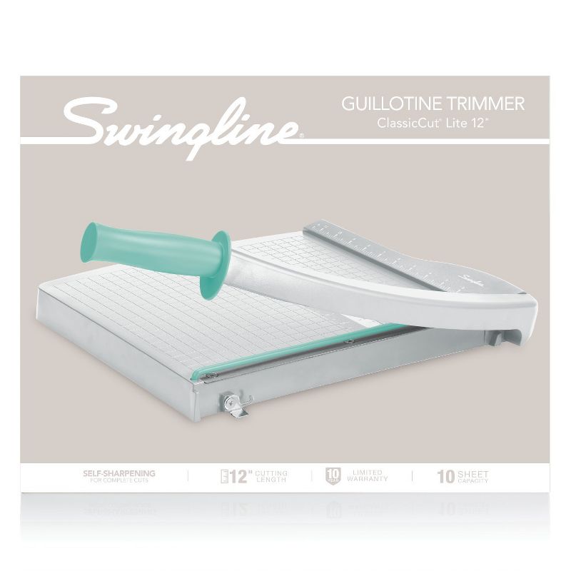 Swingline Guillotine Paper Trimmer - Gray/Teal, 1 of 6