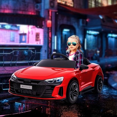 Red 12-Volt Battery Powered Ride-On Car with Remote Control