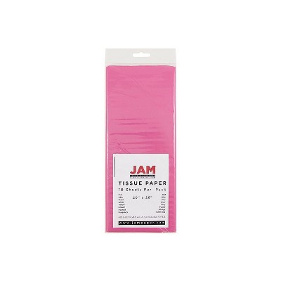 JAM Paper Gift Tissue Paper Fuchsia Pink 10 Sheets/Pack (1152351)