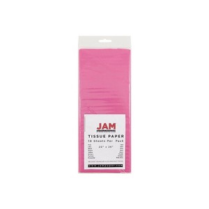 JAM Paper Gift Tissue Paper Fuchsia Pink 10 Sheets/Pack (1152351) - 1 of 3