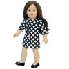 Sophia's Faux Patent Leather Dress Shoes with Upper Bow Detail for 18 Inch Dolls - 2 of 4
