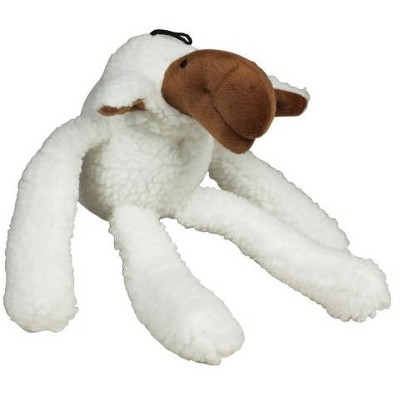 Multipet Lamiedoodle Fleece Lamb Plush Dog Toy in White