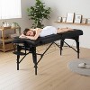 BestMasssage Massage Table 30 Inch Wide Portable Massage Bed Spa Bed Black - 2 of 4