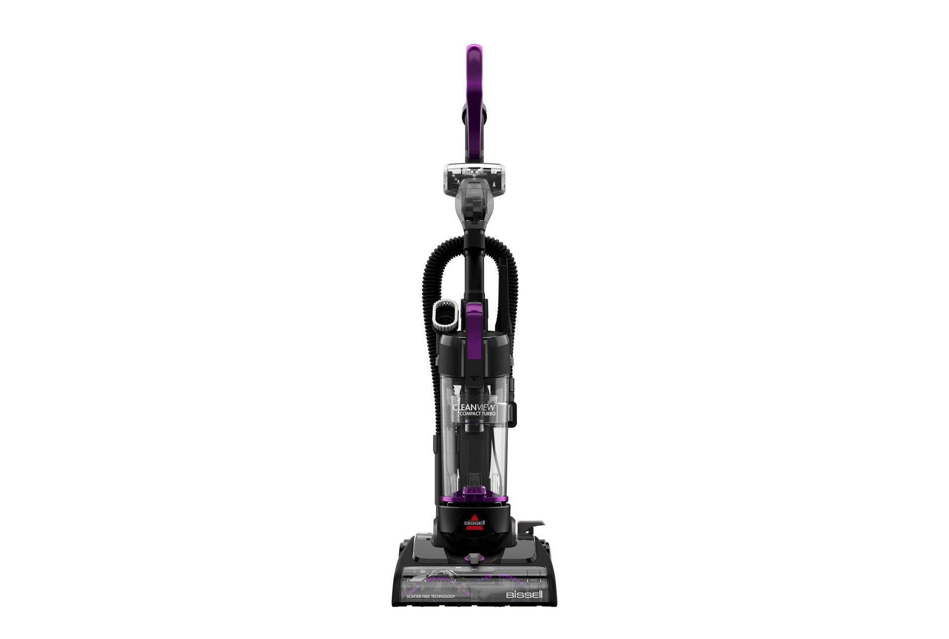 BISSELL CleanView Compact Turbo Upright Vacuum: Bagless, Multi-Surface, Pet Hair, Lightweight, 25ft Cord, 2-Year Warranty