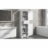 VASIP Tall Bathroom Storage Cabinet, Freestanding Storage Cabinet with Drawer and Adjustable Shelf, MDF Board with Painted Finis - 2 of 4