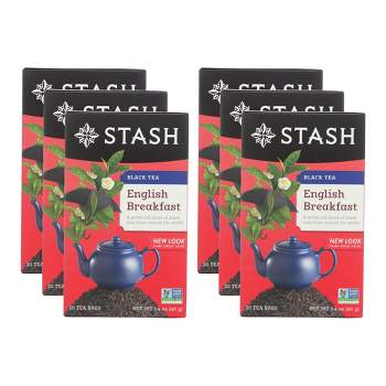 Stash Tea Chai Black Double Spice Tea - Case Of 6/20 Bags : Target