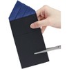 INSPIRE CHIC Men's Solid Card-inserting Prefolded Polyester Pocket Squares Handkerchiefs 1 Pc - 4 of 4