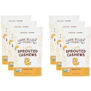 Lark Ellen Farm Cashews Sprouted Organic - Pack of 6 - 10 OZ - 1 of 2